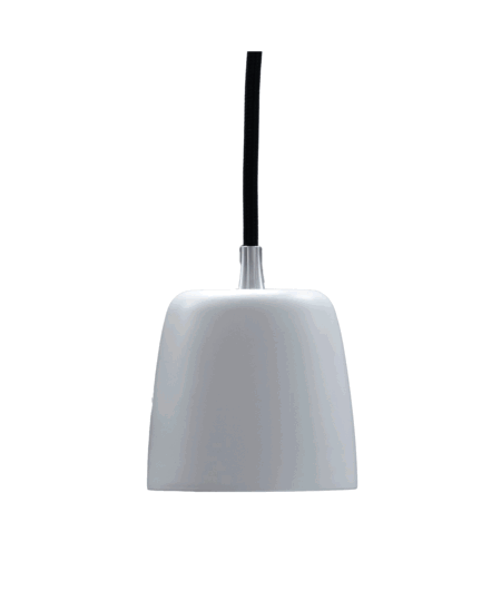 Loevschall Noir Hans Thyge & CO pendel ø 8,5 cm hvid