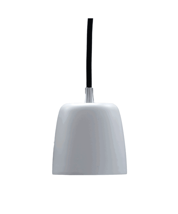 Loevschall Noir Hans Thyge & CO pendel ø 8,5 cm hvid