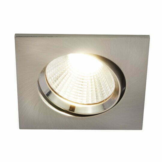 Nordlux Carina downlight 3 kit firkantet mat nikkel