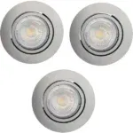 Nordlux Octans downlight 3 kit nikkel inkl. LED pærer