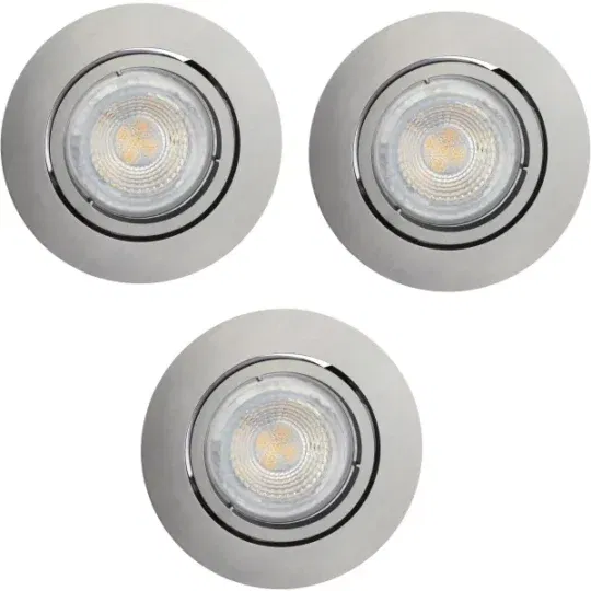 Nordlux Octans downlight 3 kit nikkel inkl. LED pærer