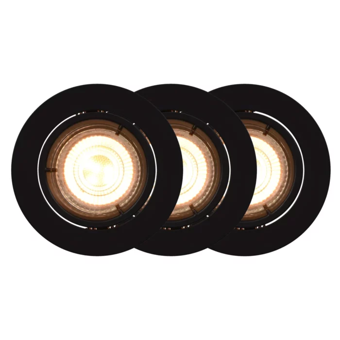 Nordlux Carina Smart m. app styring 3-kit indbygningsspot sort