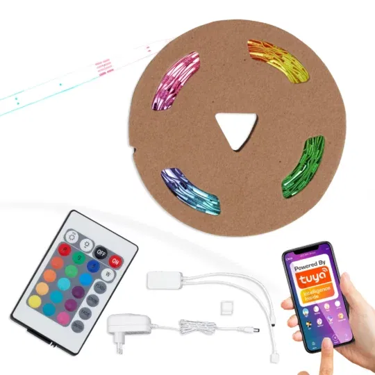 Briloner RGB LED strip WIFI/APP 5 meter med remote