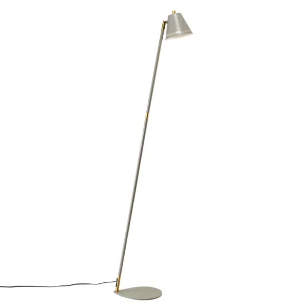 Nordlux Pine gulvlampe grå/messing 133 cm