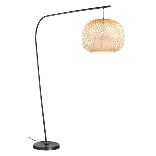 Nordlux Hisoka gulvlampe i FSC certificeret bambus