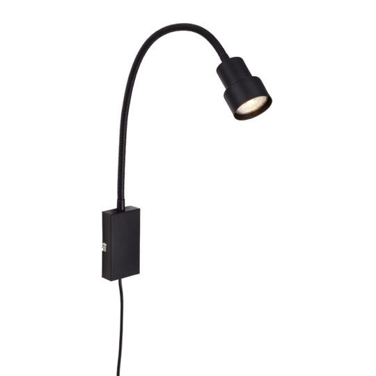 Briloner Flex væglampe sort m. touch