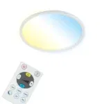 Briloner LED Slim panel APP/WIFI m. remote hvid ø 42 cm