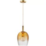 Nordlux Uma 18 glas pendel amber