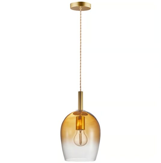 Nordlux Uma 18 glas pendel amber