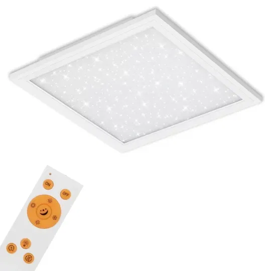 Briloner LED Slim panel m. remote hvid 59,6 cm