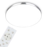 Briloner LED dæmpbar loftslampe med kromramme, 45,5 cm