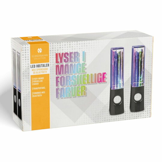LED højtaler med springvand og bluetooth