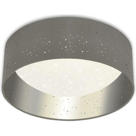 Briloner LED loftslampe med stjernehimmel Ø32 cm i sølvfarvet
