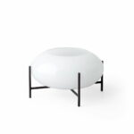 Audo - Échasse Hurricane fyrfadslysholder, opal / bruneret messing