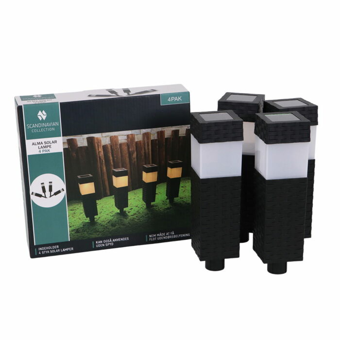 Alma solar lampe - 4 pak