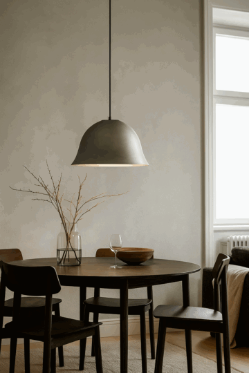 NORR11 Pendel - Cloche Two i børstet aluminium - Ø42
