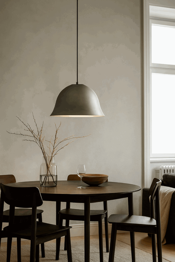 NORR11 Pendel - Cloche Two i børstet aluminium - Ø42