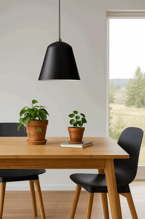 NORR11 Line Two Pendant Sort - Ø37,5 cm