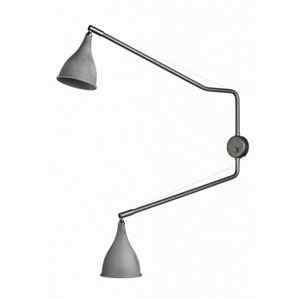 NORR11 Le Six Double Arm Væglampe, Oxideret