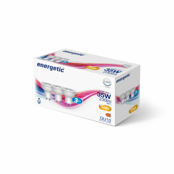 Nordlux Energetic GU10 3-pak 35W LED pære