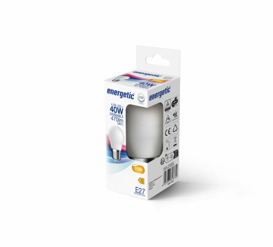 Energetic E27 G45 Dim 2700 Kelvin 470 Lumen