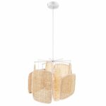 Nordlux Bali Pendel E27 42cm - Natur og hvid