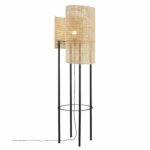 Nordlux Jaffna Gulvlampe 155 cm - Metal og Rattan