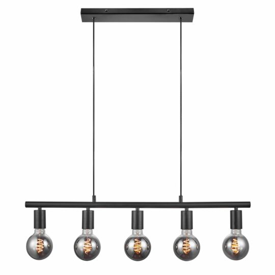 Nordlux Paco 5-Spot Pendel 80cm – Sort