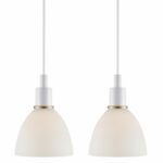 Nordlux Ray 2-Kit Pendel 16 cm - Opalhvide