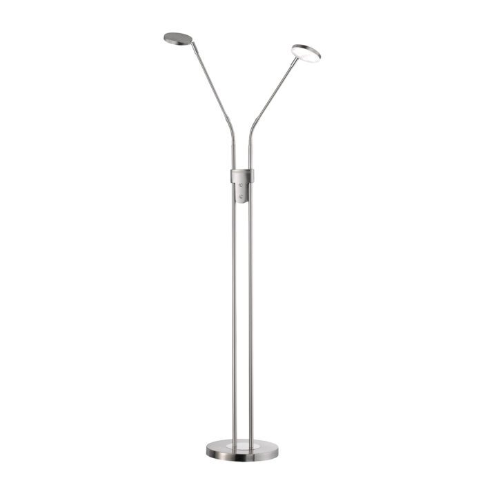 Fischer & Honsel Luna Gulvlampen 150 Cm - Nikkel