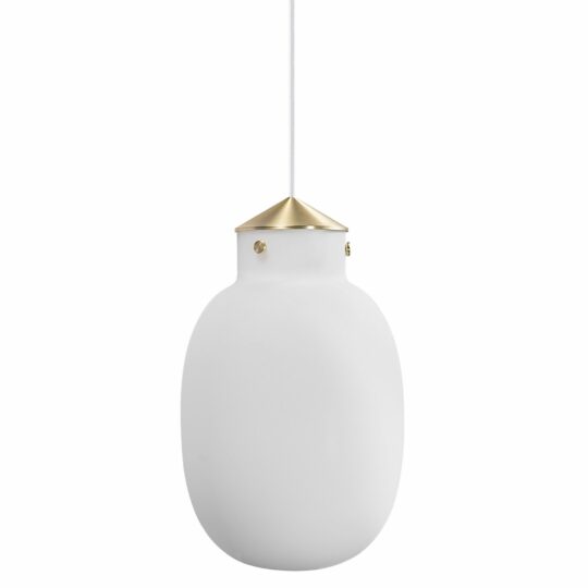 Nordlux Raito 22 oval pendel Hvid/Messing