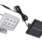 Briloner LED-udendørslampe med solcelle krom