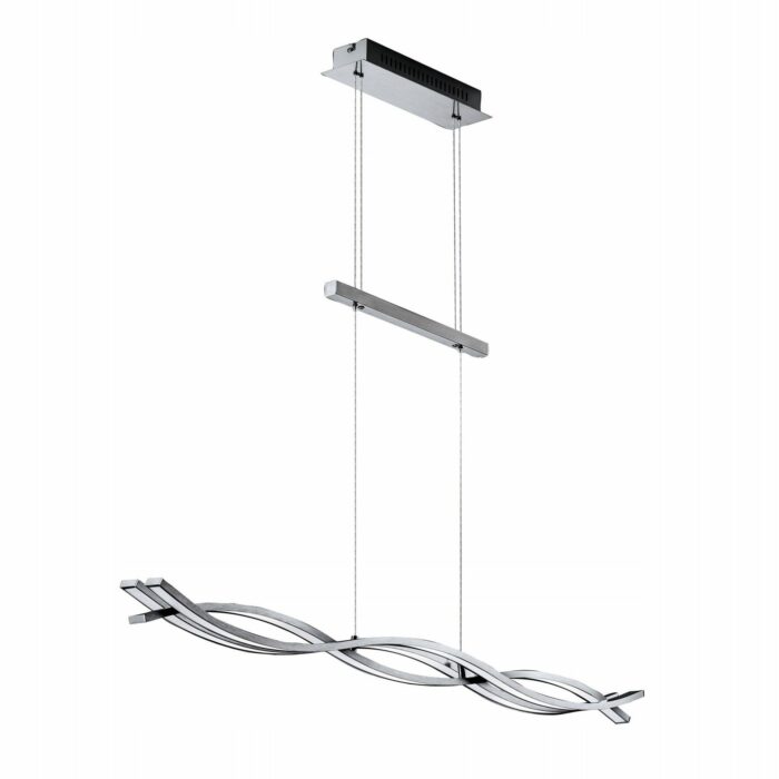 Briloner Urbane Wave LED pendel, der kan dæmpes via afbryder i aluminium