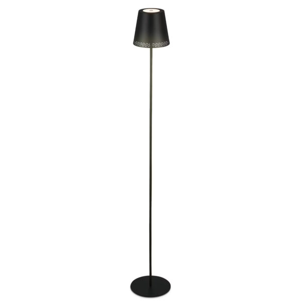 Briloner udendørs LED batteri gulvlampe sort 130 cm