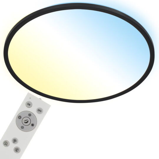 Briloner LED slim CCT panel 48 cm sort