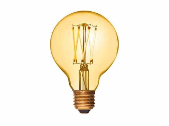 Danlamp Deko LED Pære E27 Gold Globe De Luxe Dæmpbar