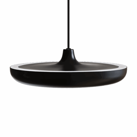 UMAGE Cassini Medium Black – Stilren pendel med integreret LED og skulpturelt design