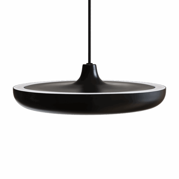 UMAGE Cassini Medium Black – Stilren pendel med integreret LED og skulpturelt design