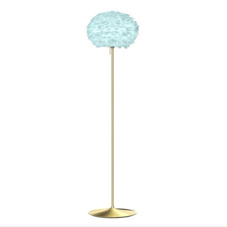 Umage Eos Evia Medium komplet gulvlampe – lyseblå elegance med fjerlet charme