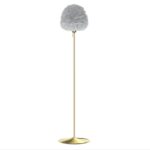 Umage Eos Evia Medium komplet gulvlampe – lys grå elegance med fjerlet charme
