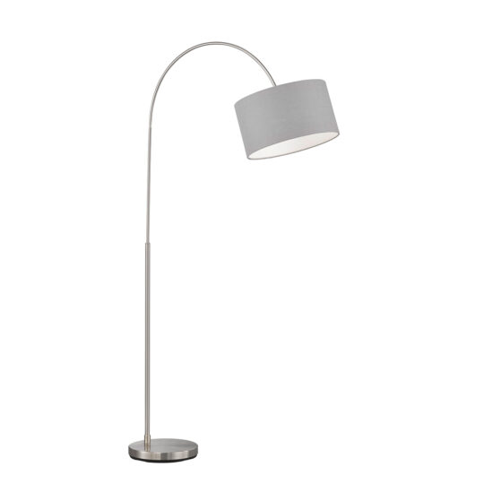 Fischer & Honsel Arc Gulvlampe Mat Nikkel 170 Cm