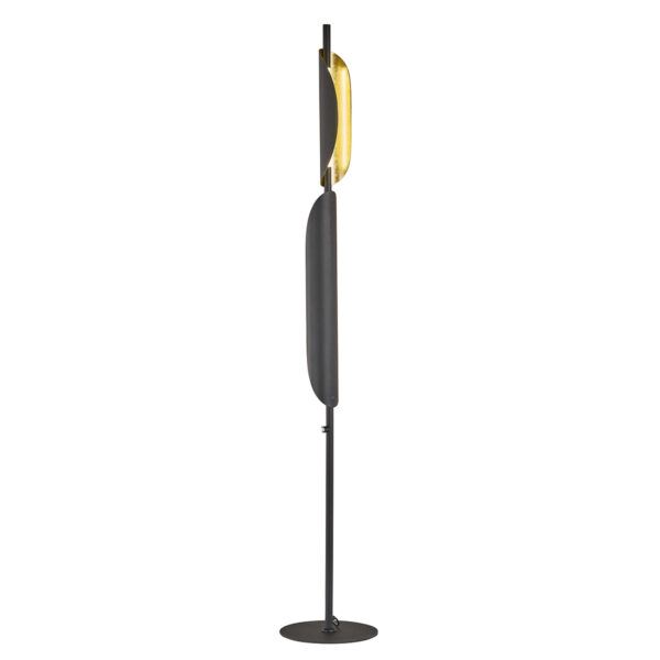 Fischer & Honsel Skala Gulvlampe Bladguld/Sort M. Dæmp/CCT
