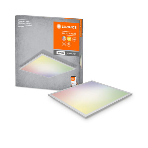 Ledvance Loftlampe Planon Plus 36 Watt LED 60 x 60 cm loftlampe Wifi dæmpbar RGB