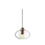 FDB Møbler U2 Hiti pendel – Dansk design i valnød og klart glas af Philip Bro