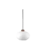FDB Møbler U2 Hiti pendel – Dansk design i valnød og opal glas af Philip Bro