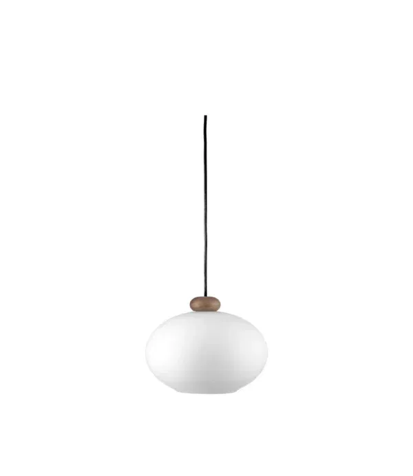 FDB Møbler U2 Hiti pendel – Dansk design i valnød og opal glas af Philip Bro