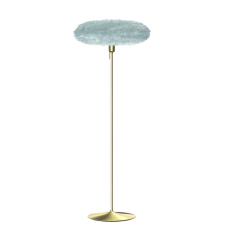 Umage Eos Esther Medium Light Blue inkl. Santé gulvstander Messing L65 x B50 x H140 cm