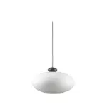 FDB Møbler U3 Hiti pendel – Eg, Sort & Opalt glas – Philip Bro