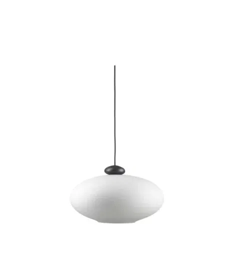 FDB Møbler U3 Hiti pendel – Eg, Sort & Opalt glas – Philip Bro