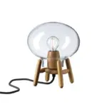 FDB Møbler U6 Hiti Mini bordlampe – U6 Hiti Mini bordlampe – eg og klart glas i tidløst nordisk design